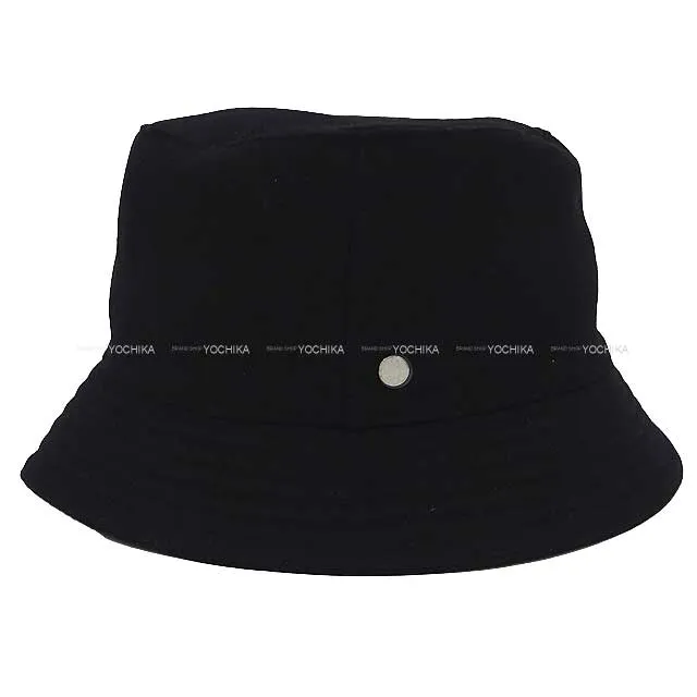 2022 AW HERMES hat Bucket Hat Calvi #56 Noir (Black) Cashmere100%[EXCELLENT][Authentic]