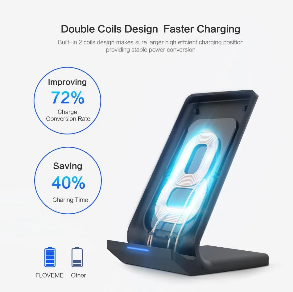 5V/2A Wireless Charging Dock For Android &amp iPhone