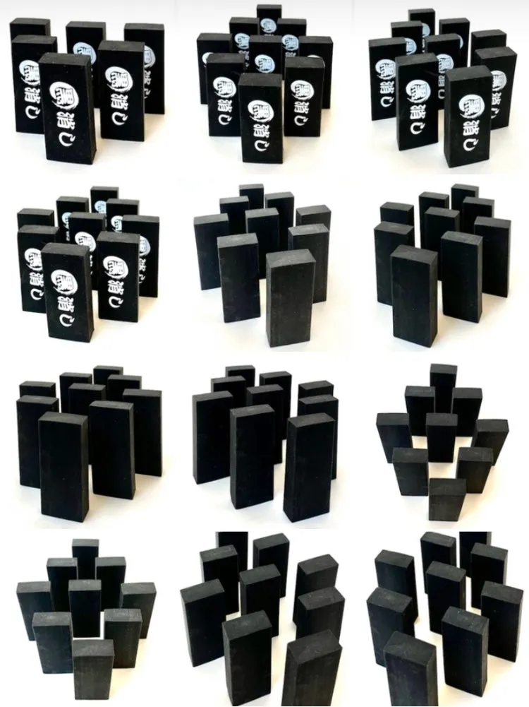 886050 3 BLACK ERASERS A BAG-10