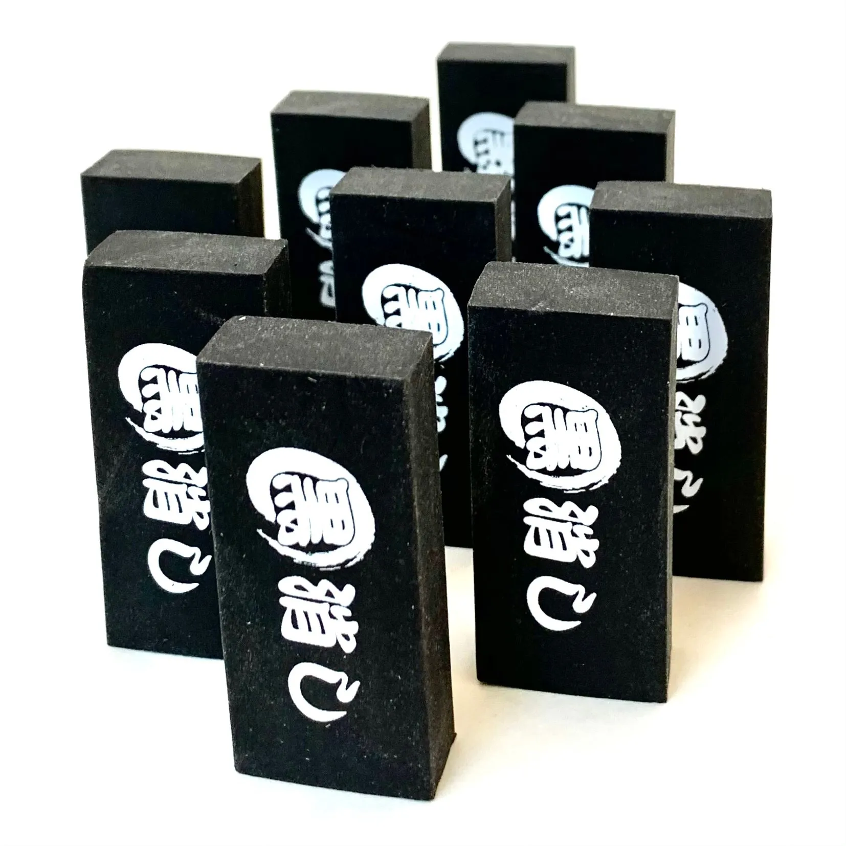 886050 3 BLACK ERASERS A BAG-10