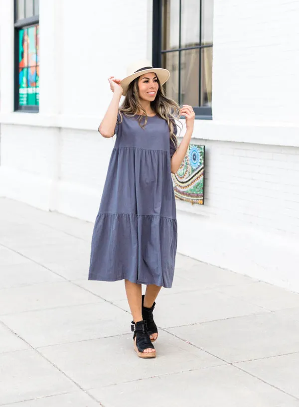 Anna Cotton Tiered Dress