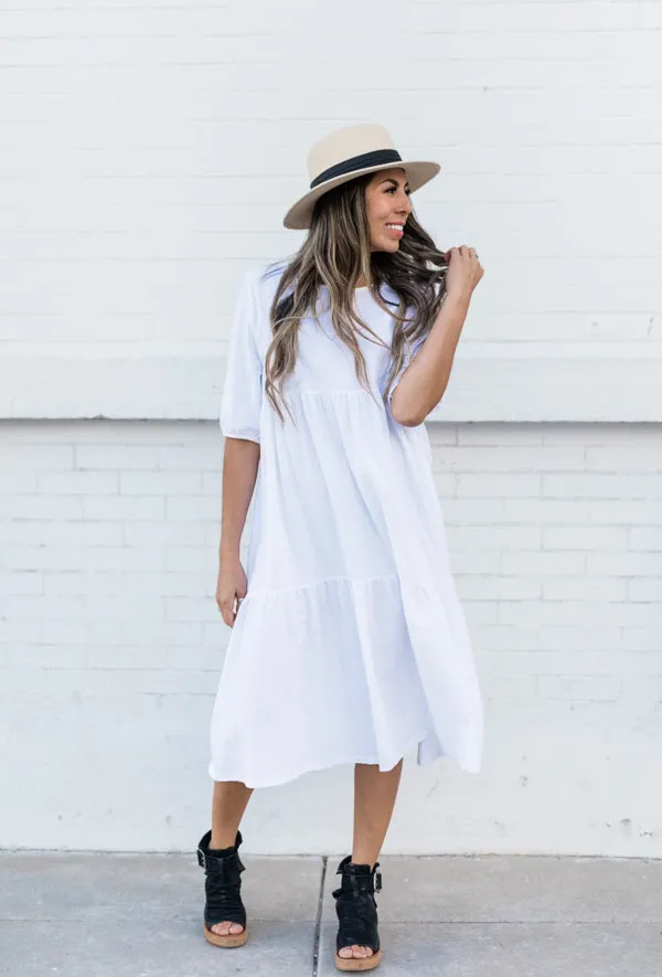 Anna Cotton Tiered Dress