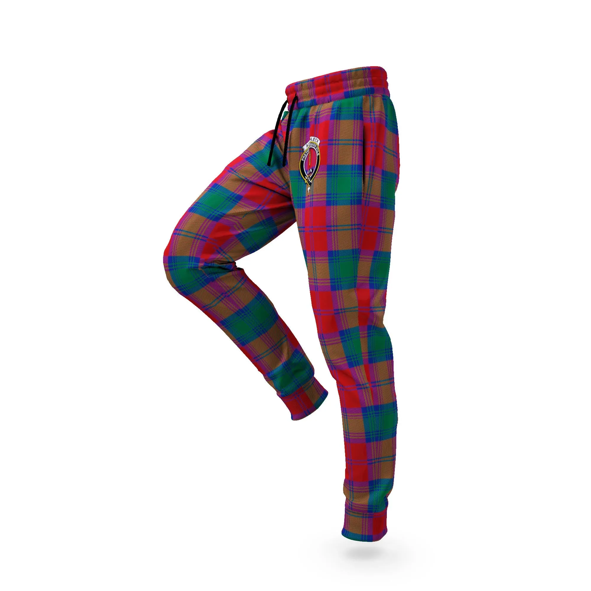 Auchinleck (Affleck) Tartan Joggers Pants with Family Crest