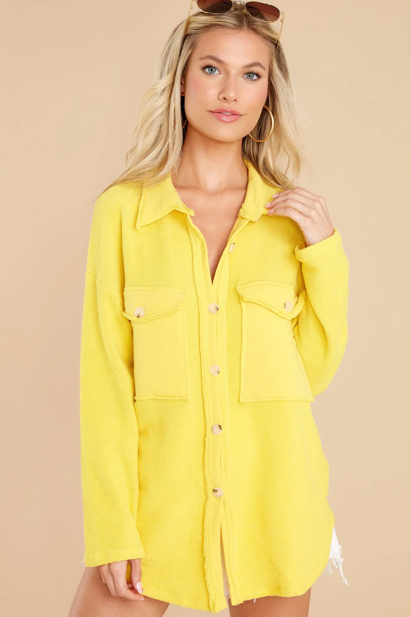 Brisk Chill Yellow Shacket