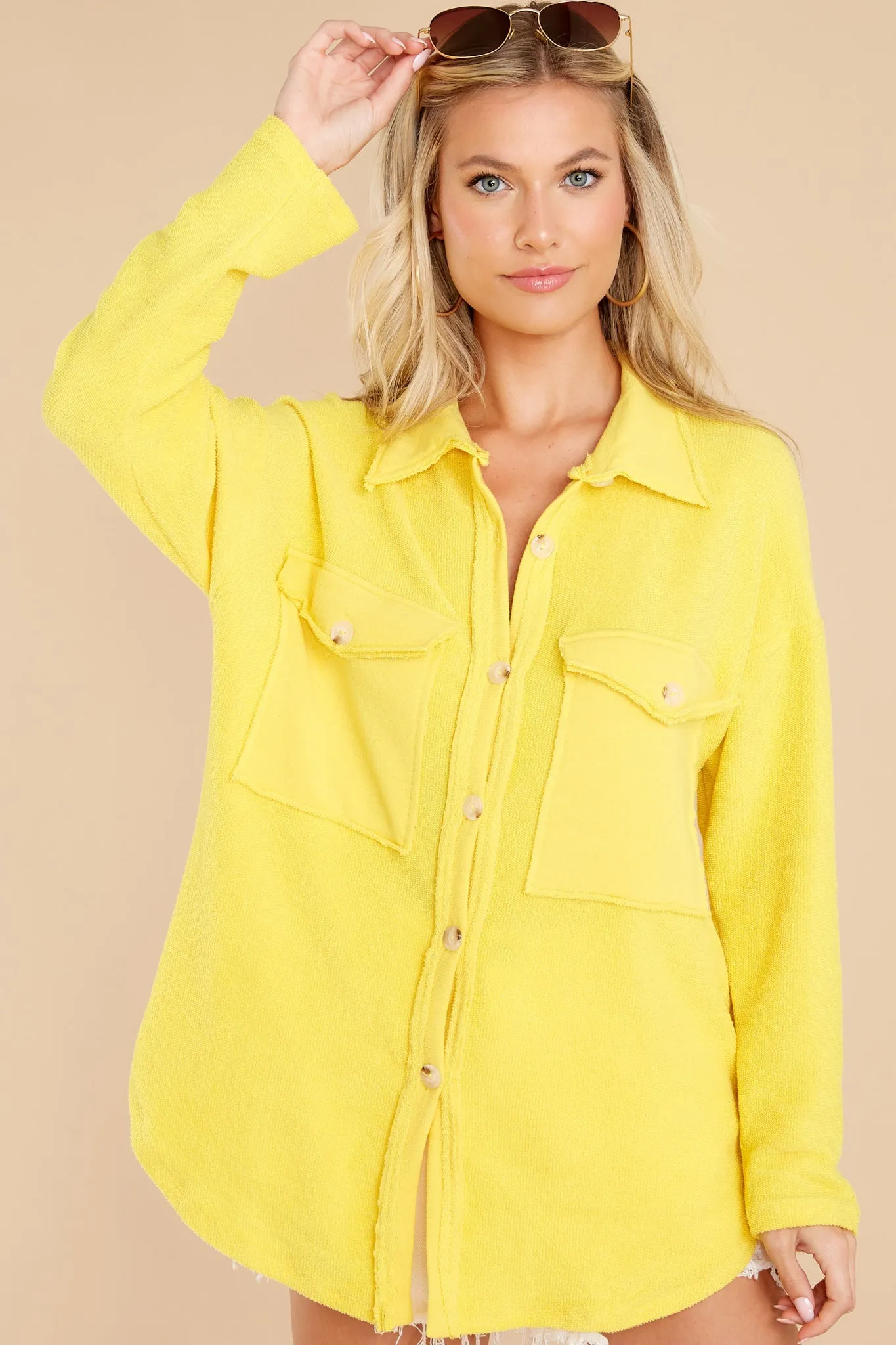 Brisk Chill Yellow Shacket