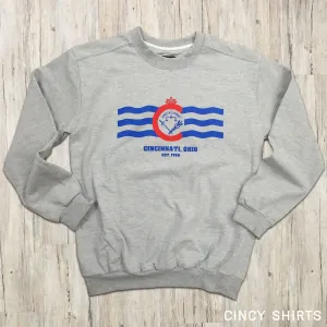 Cincinnati Flag Crewneck Sweatshirt