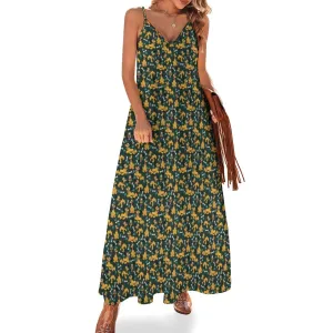 Disney Pluto Life Is Better With A Dog Women's Summer Slip Long Dress