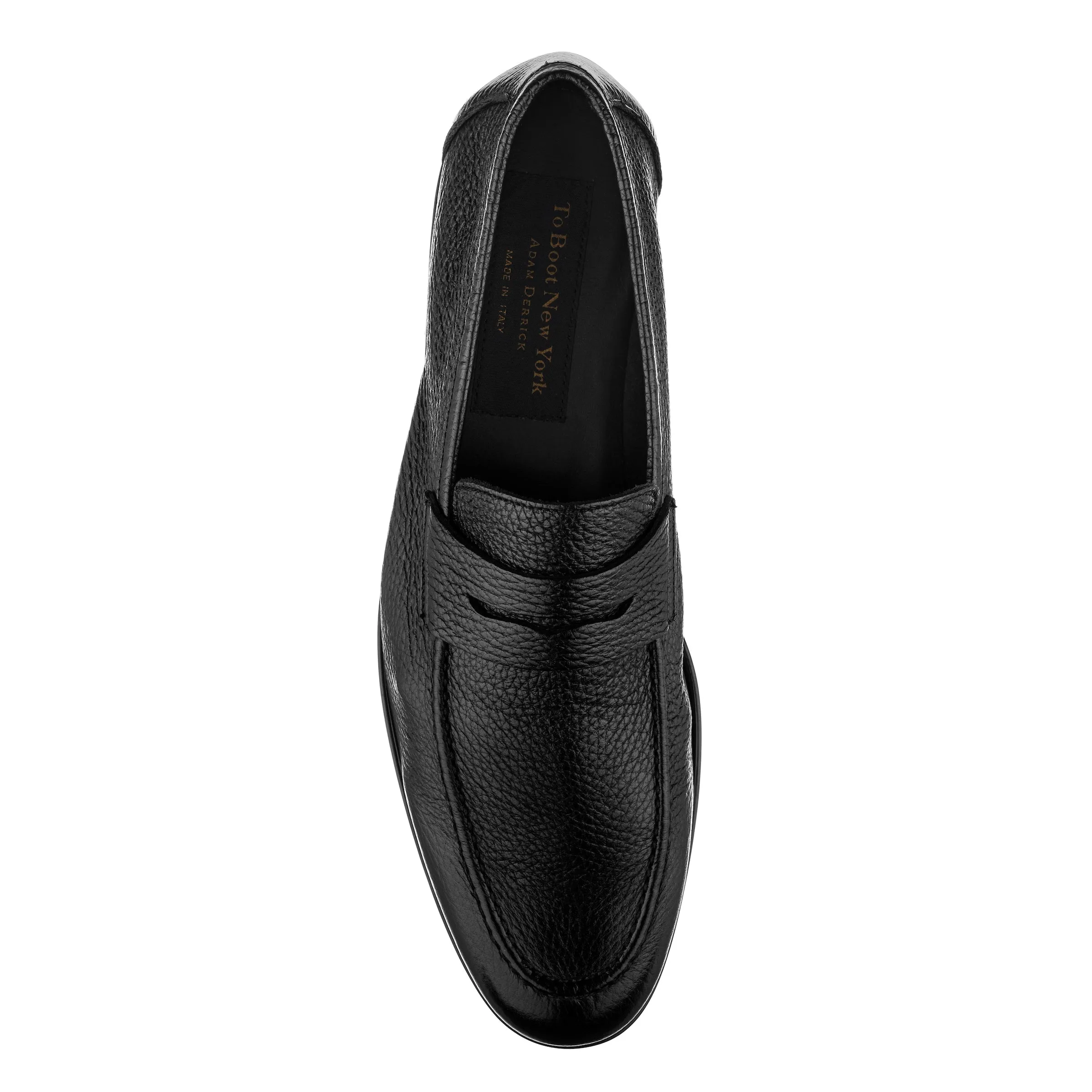 Dunmore Black Deerskin Slip On