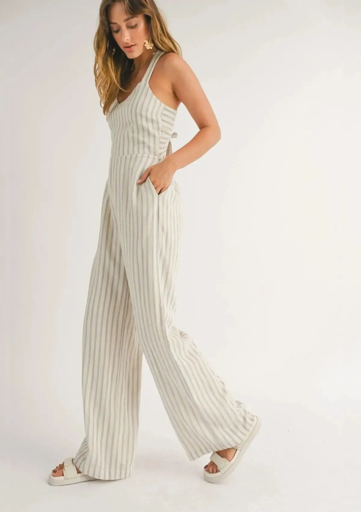 Ember White Sand Jumpsuit