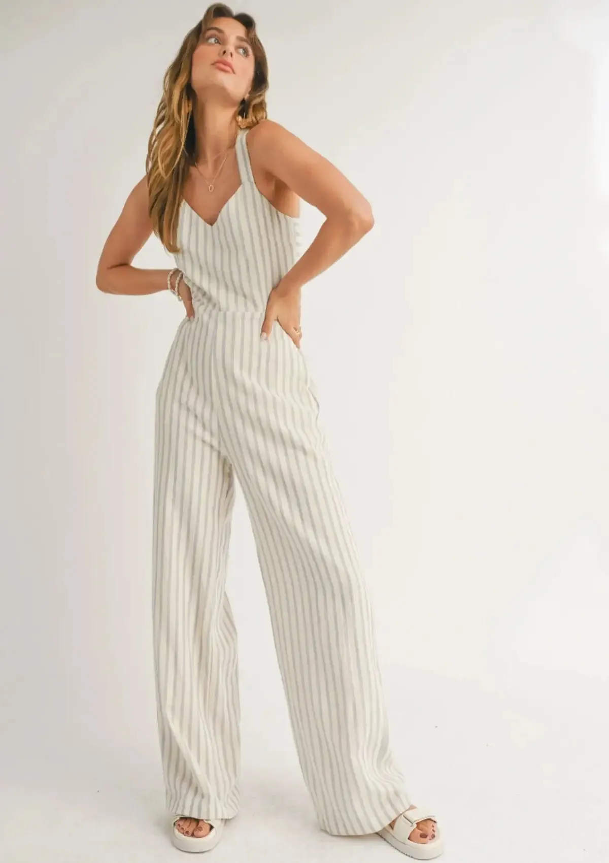 Ember White Sand Jumpsuit