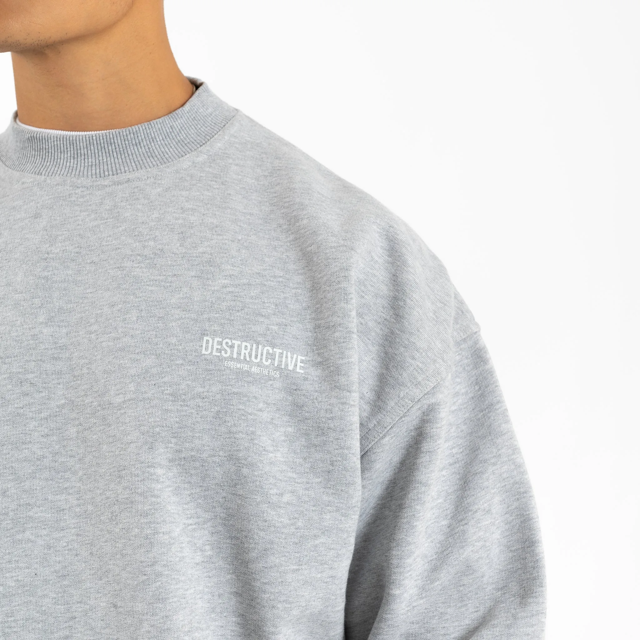 Essential Aesthetics Sweatshirt - Light Marl Grey