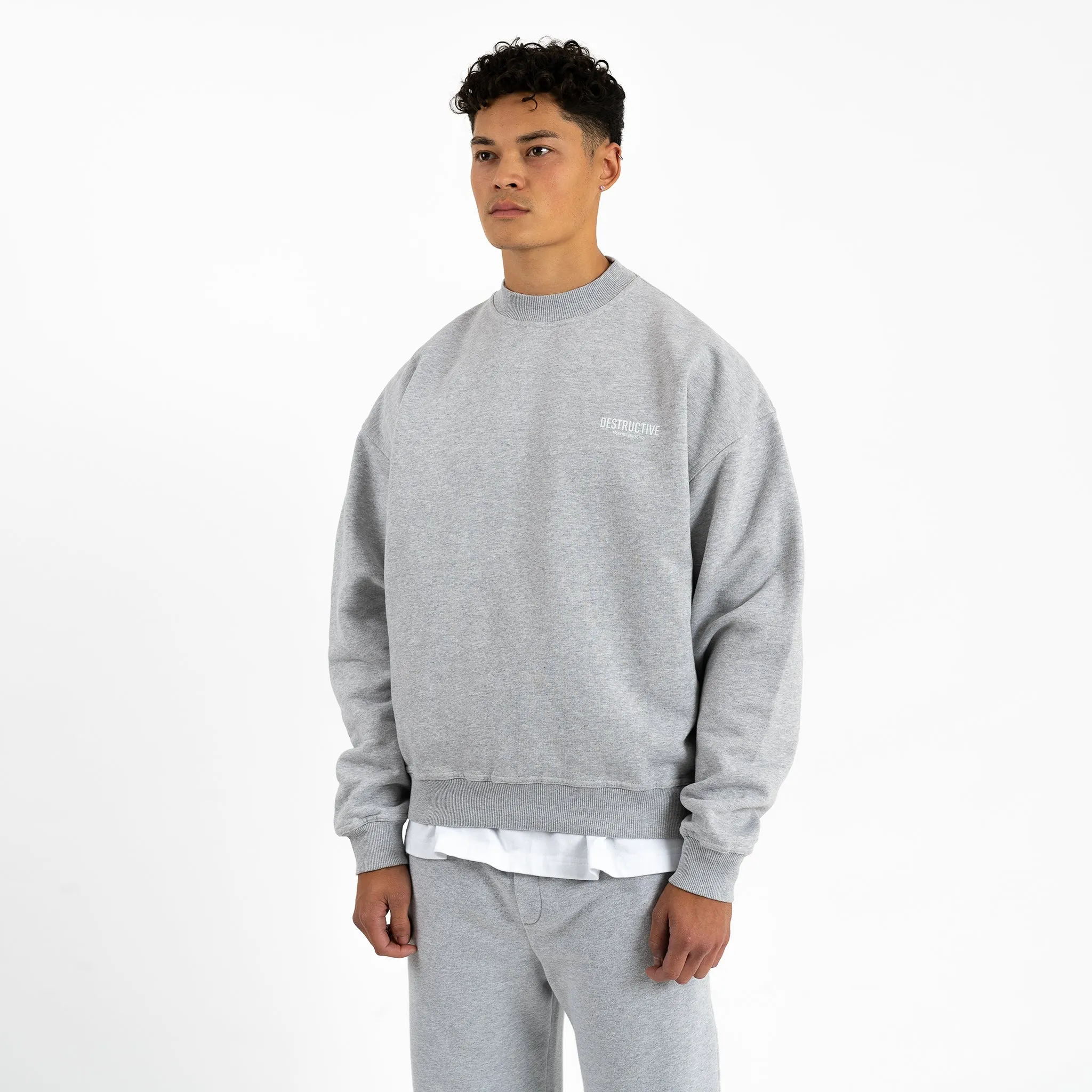 Essential Aesthetics Sweatshirt - Light Marl Grey