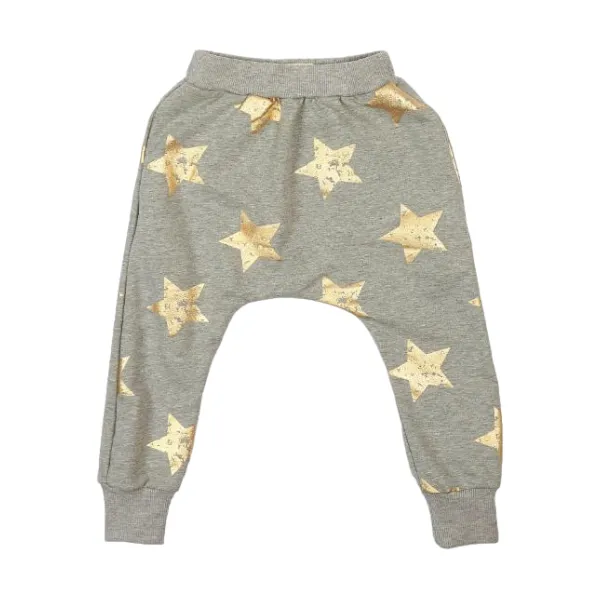 Gold Star Drop Crotch Joggers