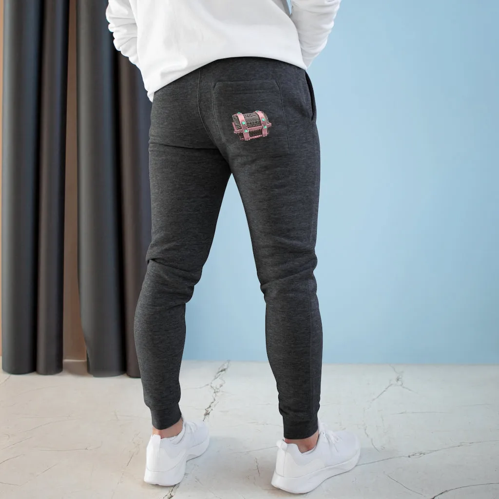 Hand-Painted Chest Premium Fleece Joggers