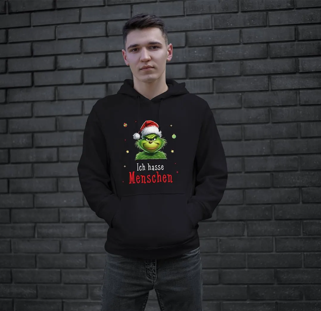 Hoodie - Grinch - Ich hasse Menschen (CS)