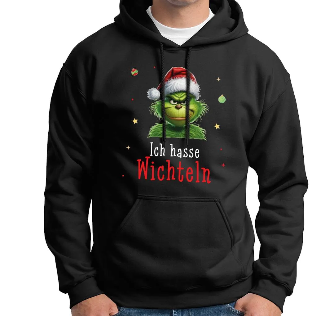 Hoodie - Grinch - Ich hasse Wichteln (CS)