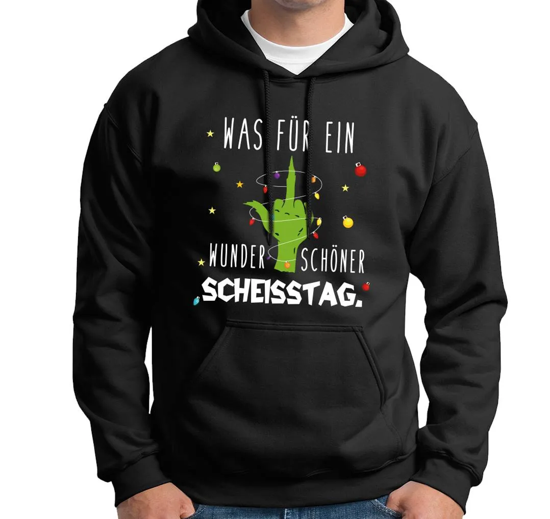 Hoodie - Grinch - Was für ein wunderschöner Scheisstag. (Mittelfinger)