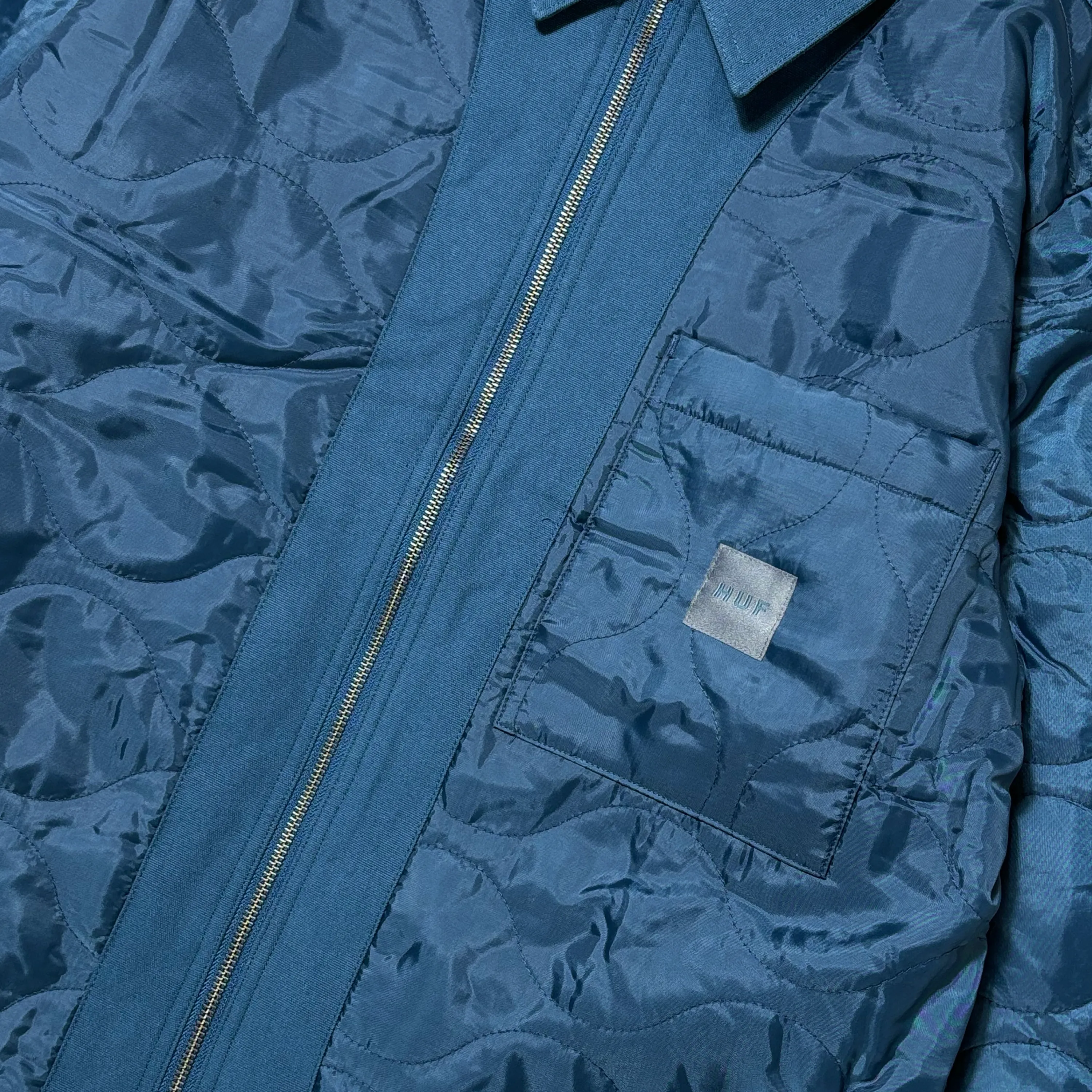 HUF MASON REVERSIBLE JACKET - OIL BLUE