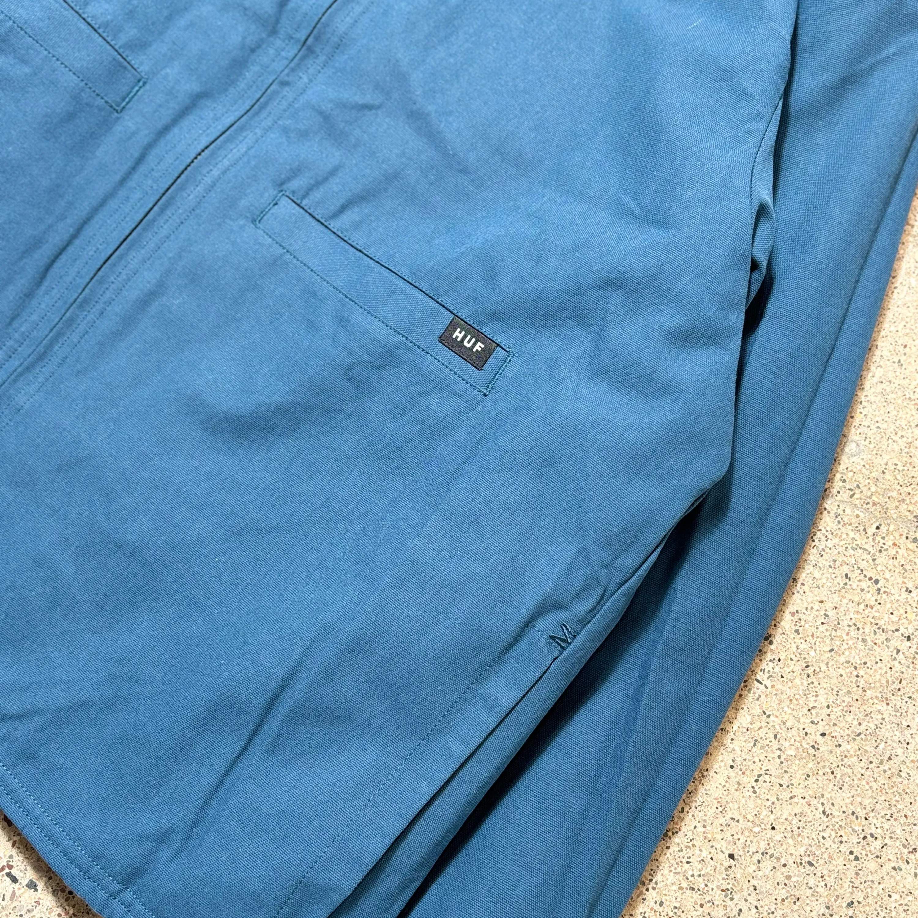 HUF MASON REVERSIBLE JACKET - OIL BLUE