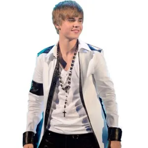 Justin Bieber White Jacket