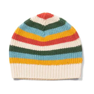 LGR Rainbow Striped Beanie Hat