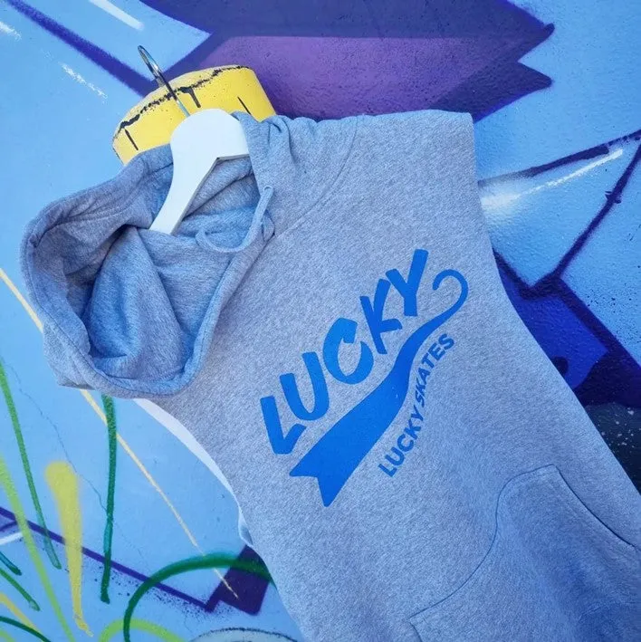 Lucky Skates Grey Sleeveless Hoodie