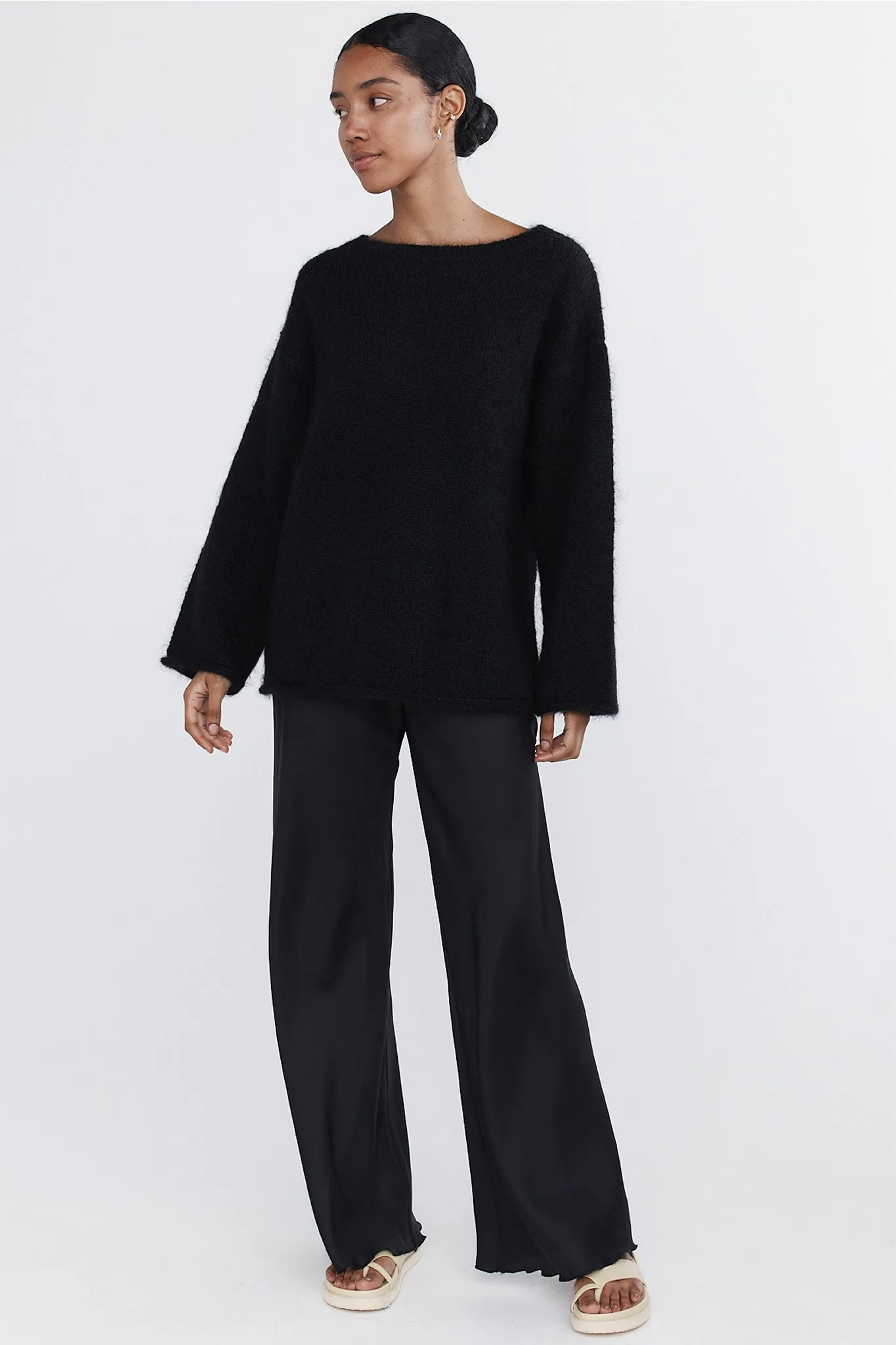 Marle Maye Jumper - Mohair/Merino - Black