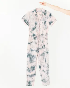 Matthew Jumpsuit - Pink/Green Tie Dye