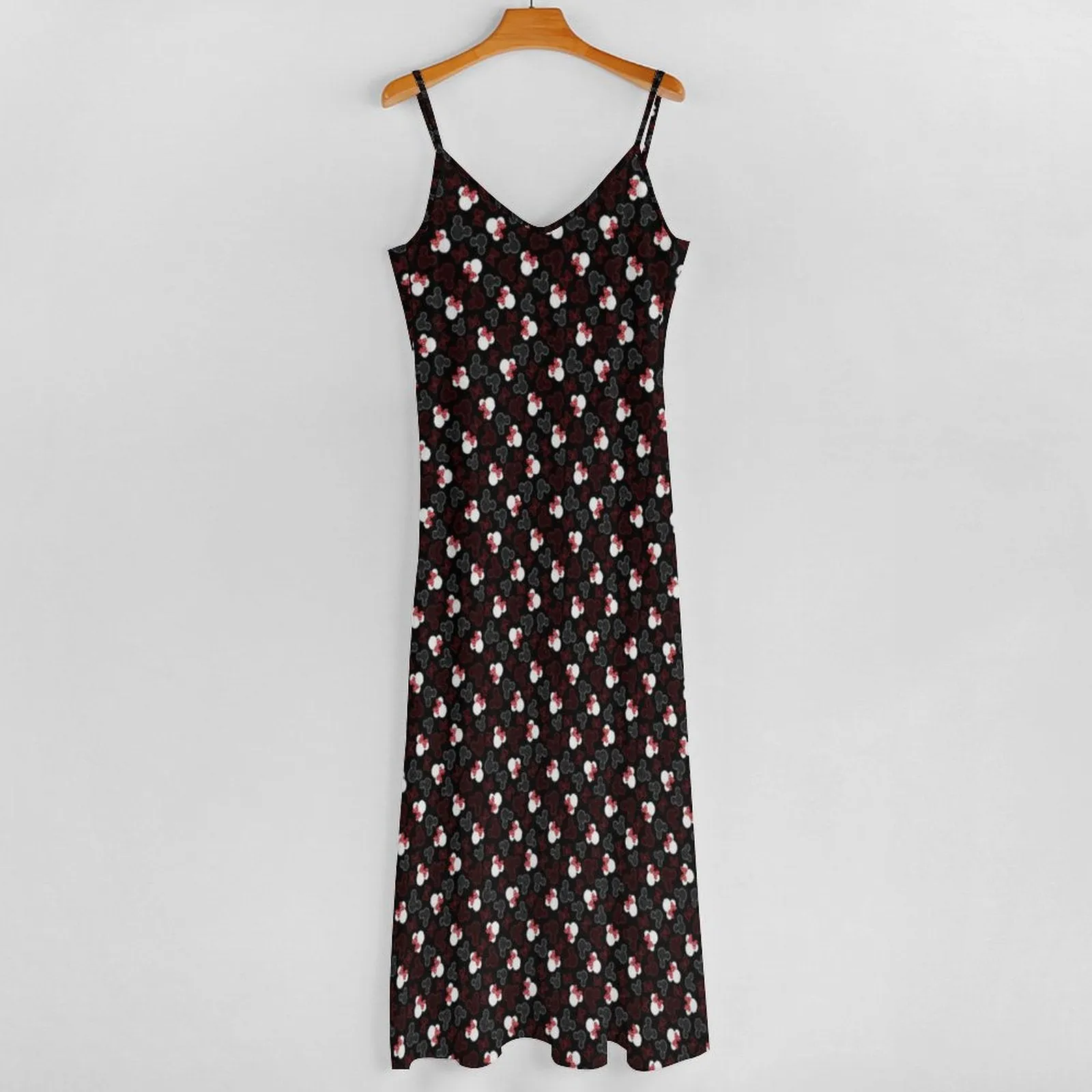 Mickey And Minnie Dots Women's Summer Slip Long Dress