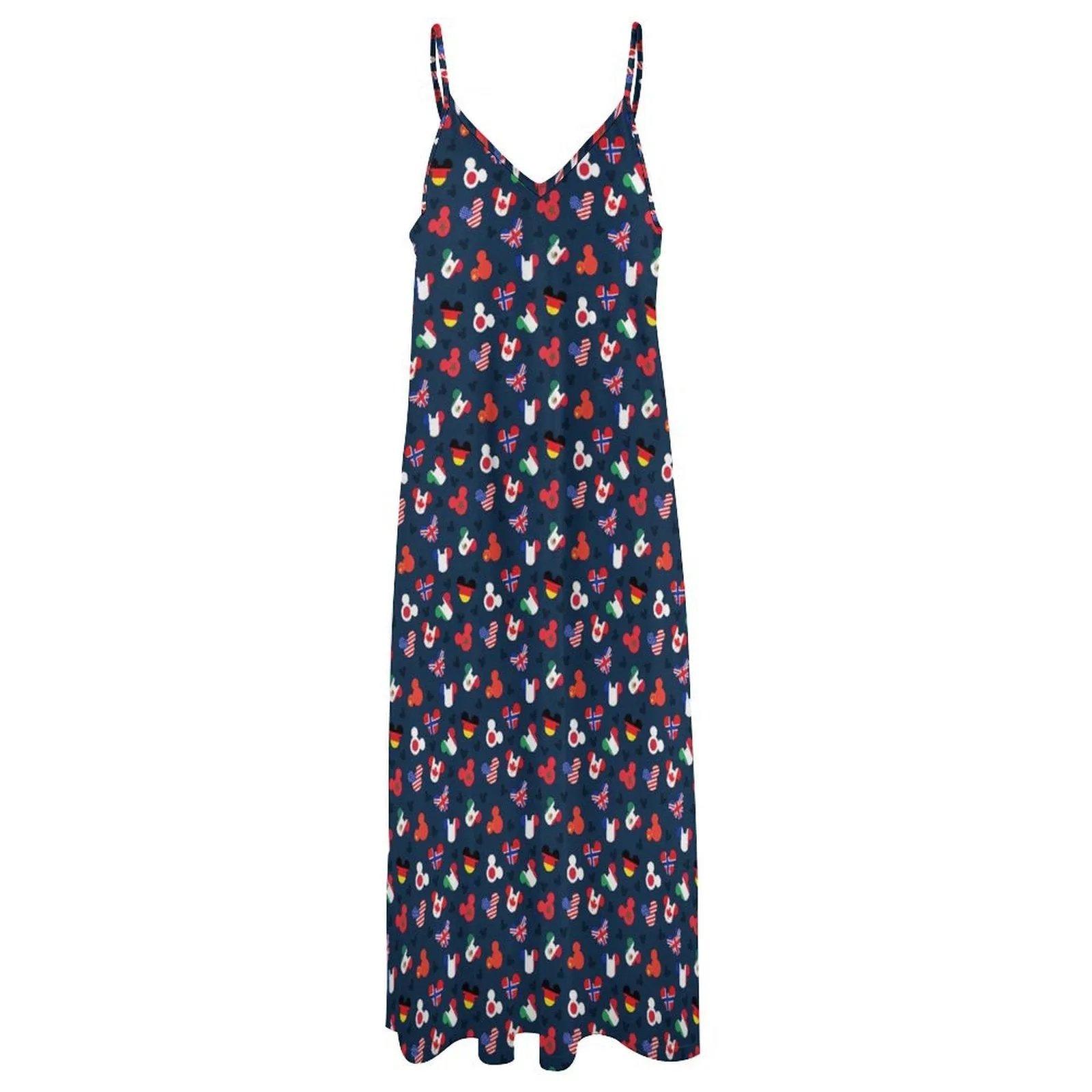 Mickey Flags Women's Summer Slip Long Dress