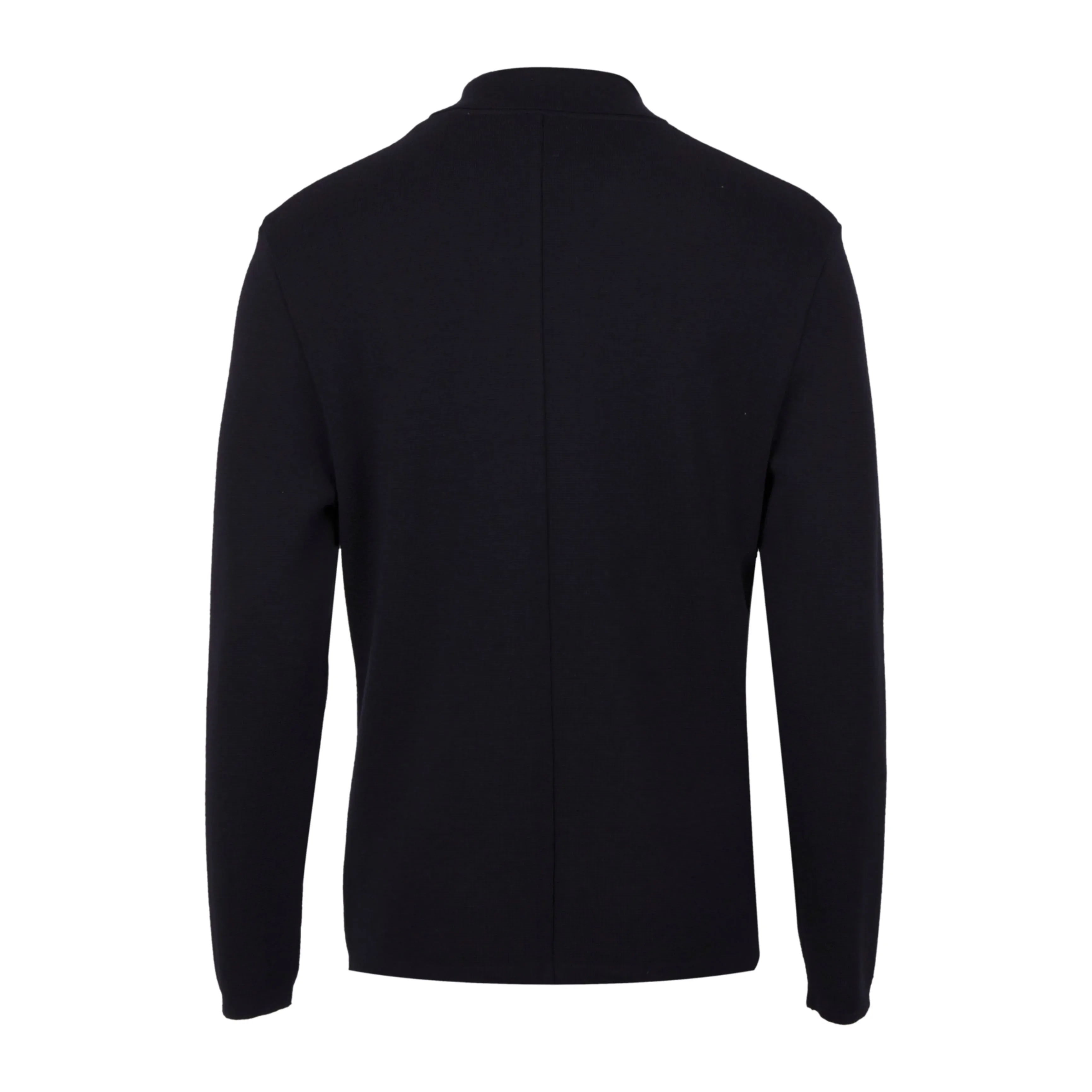 Navy Blue Merino Wool Over-Shirt - Stenströms