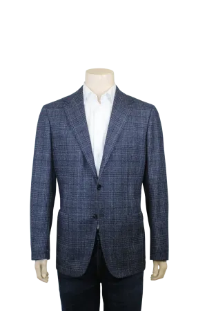 Navy Plaid Sport Coat