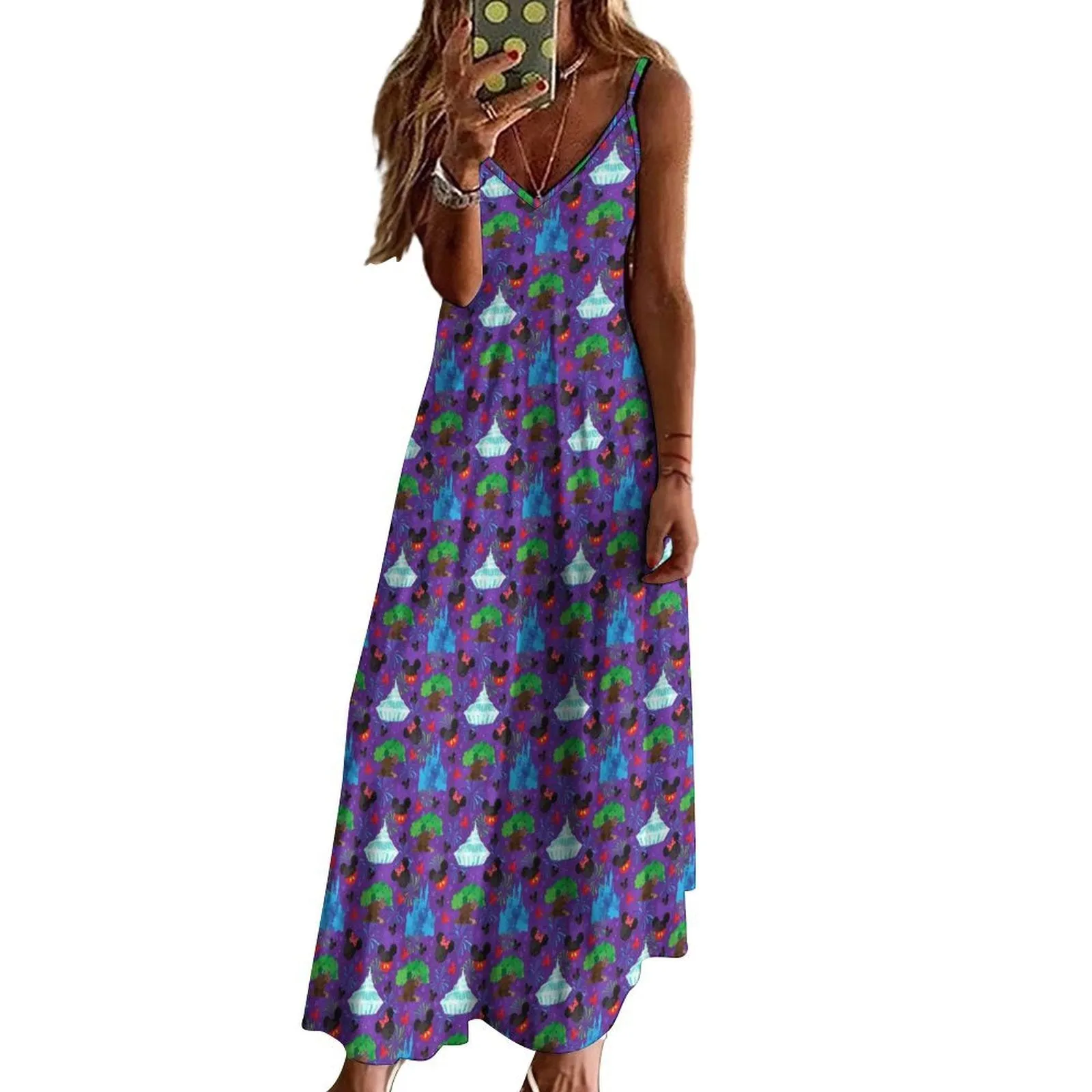 Park Hopper Fireworks Women's Summer Slip Long Dress