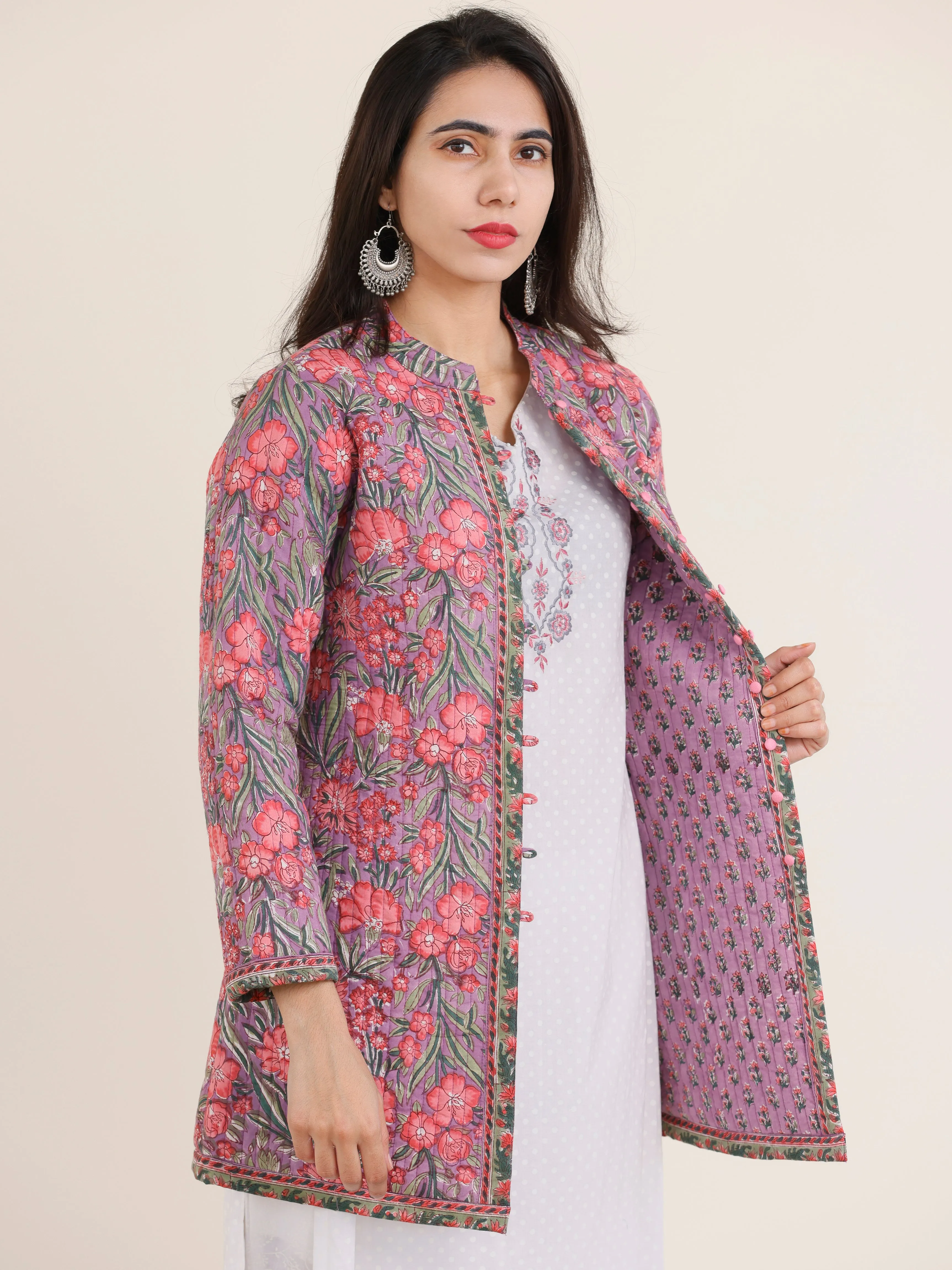 Shishir Ruhi Quilted Reversible Jacket