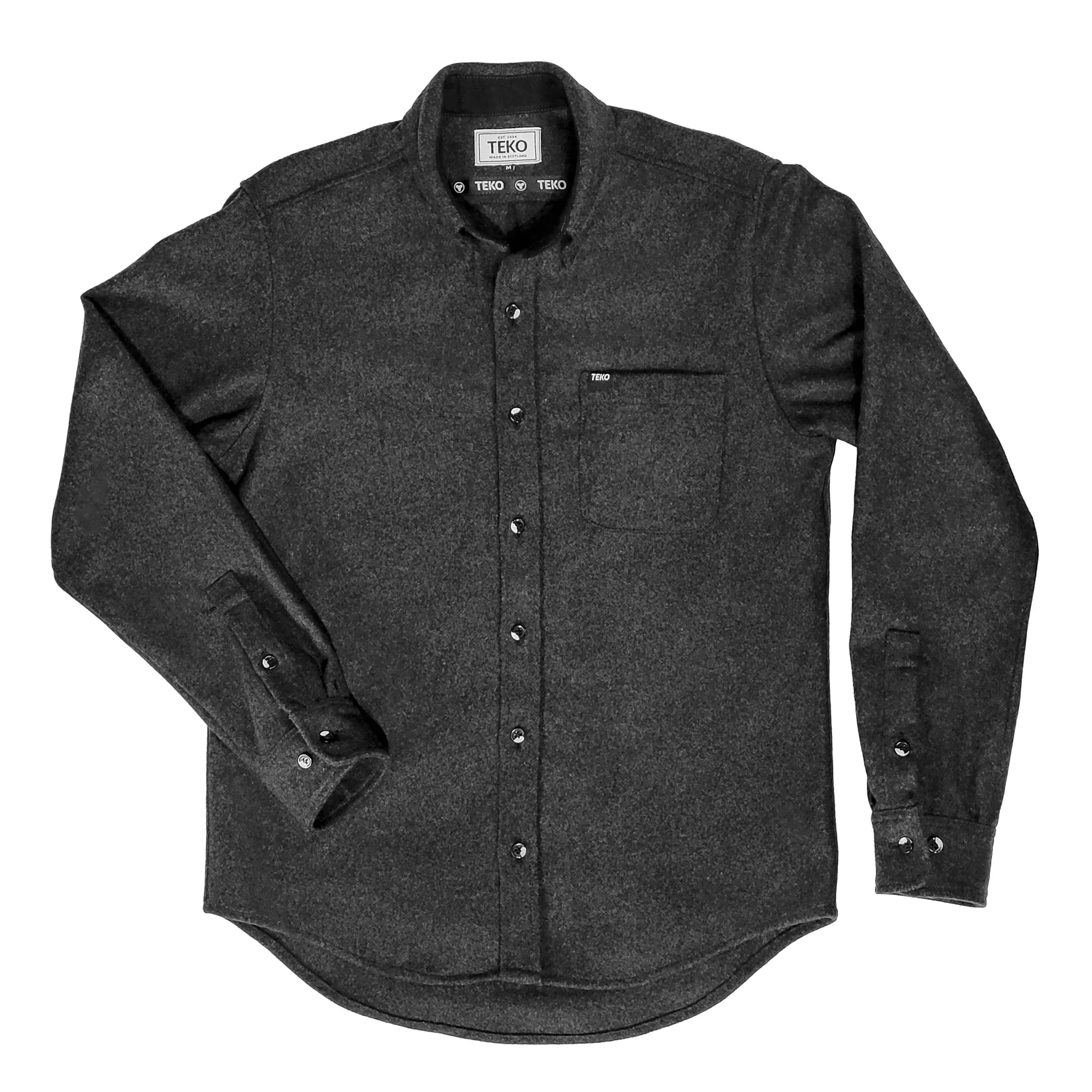 The FRASER eco MELTON Wool 2.0 Men's Shirt - Granite