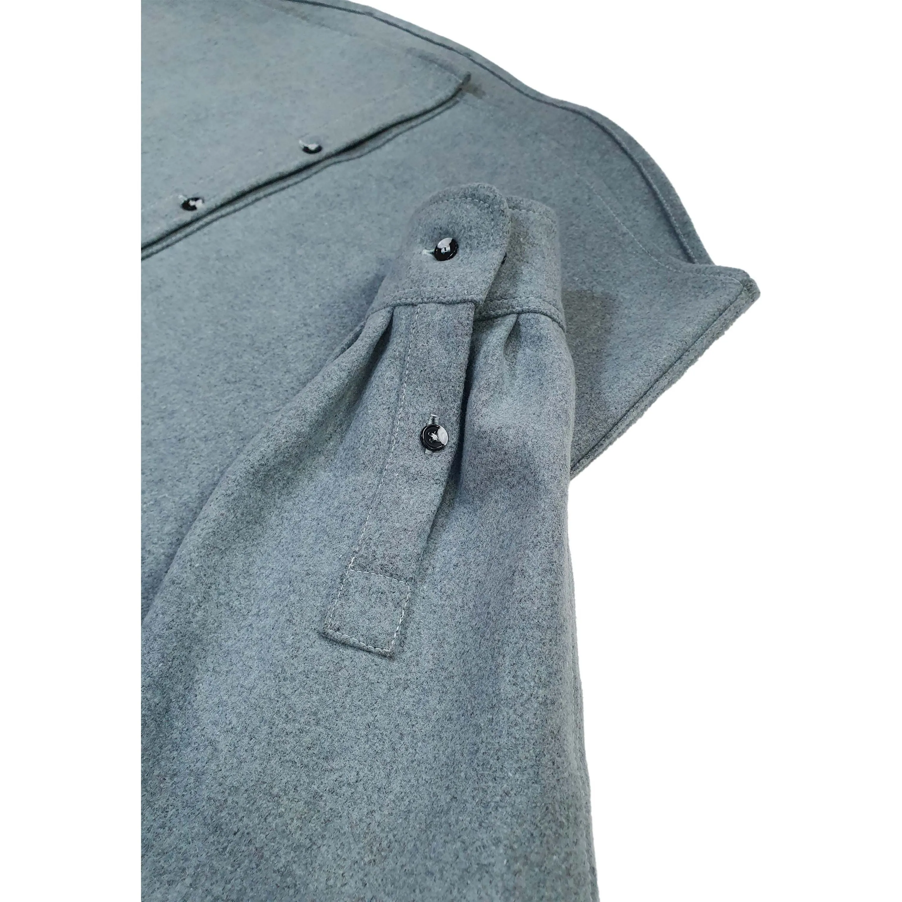 The FRASER eco MELTON Wool 2.0 Men's Shirt - Misty Blue