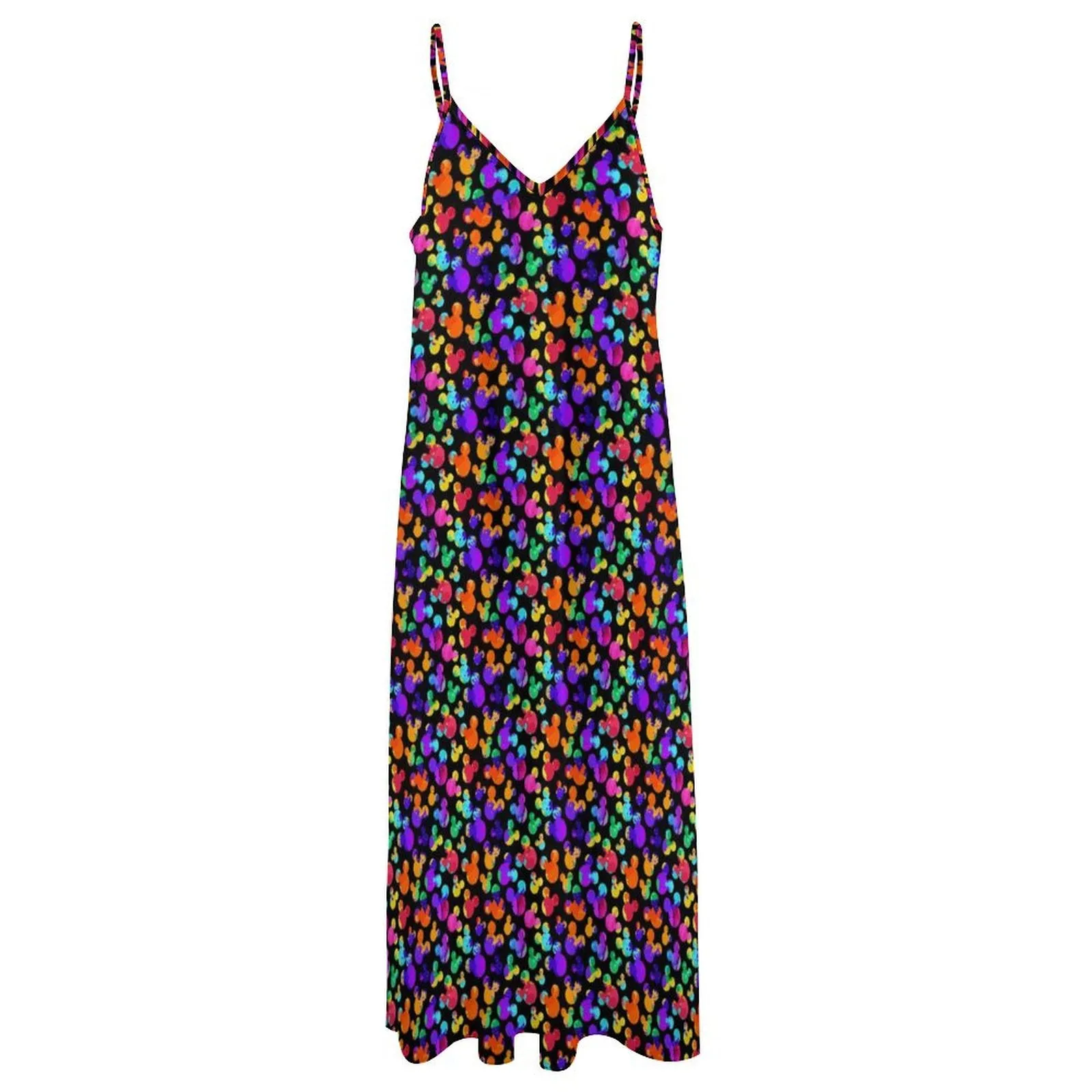 Watercolor Women's Summer Slip Long Dress