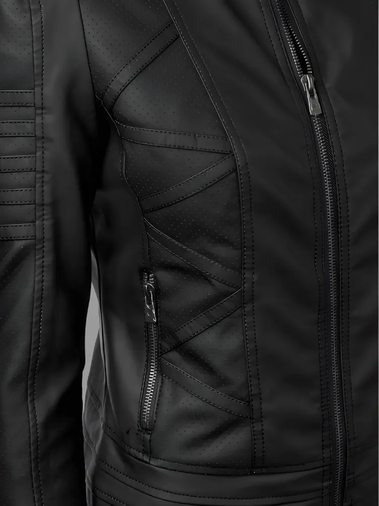 Woman BIKER LEATHER JACKET 2024